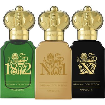 CLIVE CHRISTIAN ORIGINAL COLLECTION TRAVEL SET MASCULINE PARFUM 3 X 10ml