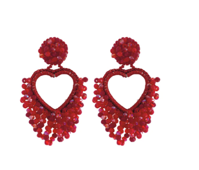 AMORE EARRINGS - RED