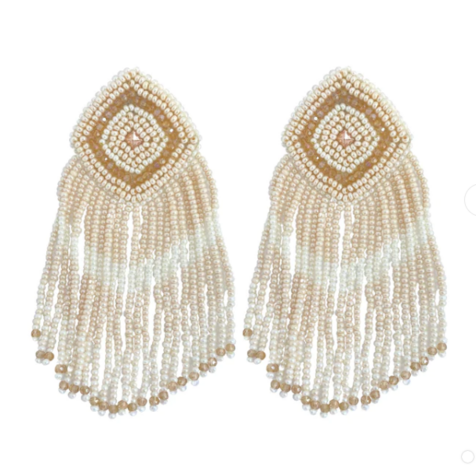 PAULIE POCKET AMELIE EARRINGS - BEIGE