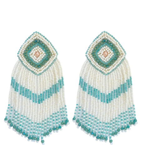 PAULIE POCKET AMELIE EARRINGS - AQUA