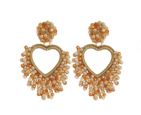 AMORE EARRINGS - BEIGE