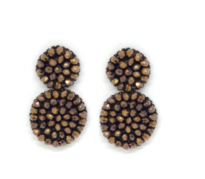 PAULIE POCKET Double Beats Earrings - Brown