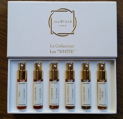 Les WHITE Discovery Set 6x7 ml refillable sprays